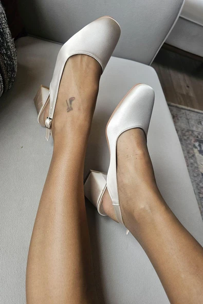 10 049 Topukla Kadın 6 cm Topuklu Loafer Günlük Ayakkabı ürün görseli