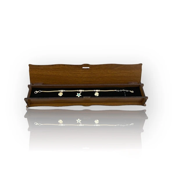 Yıldız Ve Yoncalı Pandora Altın Bileklik - Resim 2