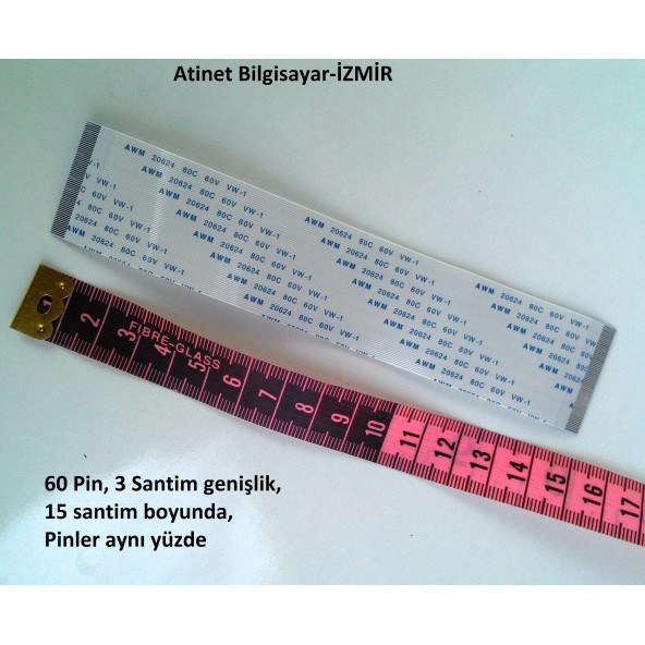 Awm 20624 80c 60v Vw-1 Flex Şerit Kablo 60 pin 15cm 60-0.5-15A