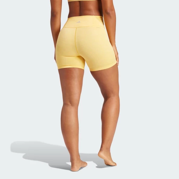 Adidas IT9122 All Me 5inch Sarı Kadın Spor Kısa Tayt - 3