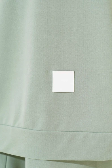 Armalı Bol Paça İkili Takım Mint - Resim 4