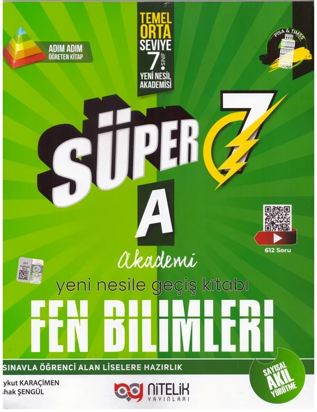 NİTELİK 7.SINIF SÜPER FEN BİLİMLERİ SORU BANKASI-A ürün görseli