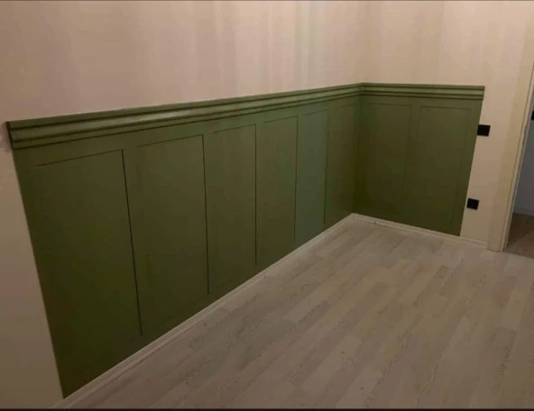 Renkli Duvarlar 1 Adet 8×100 Cm Özel Mutfak Koridor Salon Tasarım Iskandinav Model Çıta Mdf Duvar Çıtası Paneli - 5