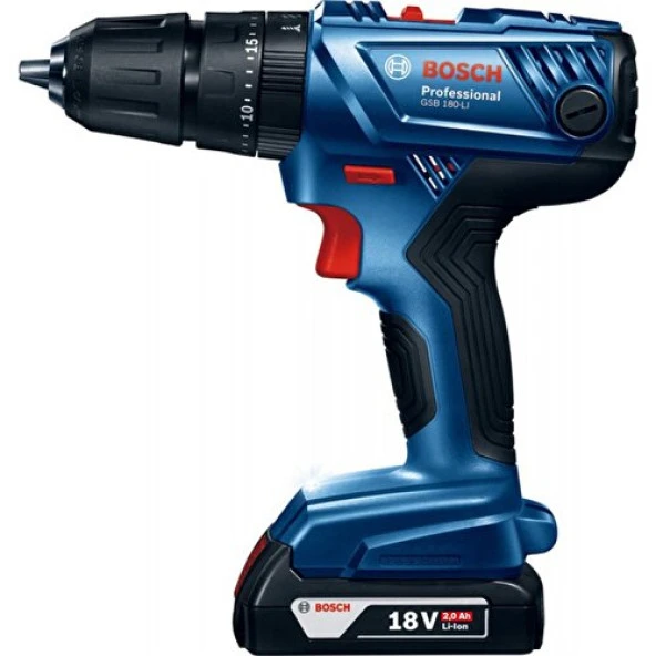 Bosch Professional GSB 180-LI 18 Volt 2.0 Ah Çift Akülü Darbeli Delme/Vidalama - 2