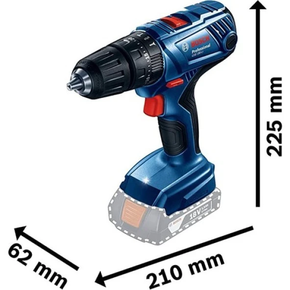 Bosch Professional GSB 180-LI 18 Volt 2.0 Ah Çift Akülü Darbeli Delme/Vidalama - 3