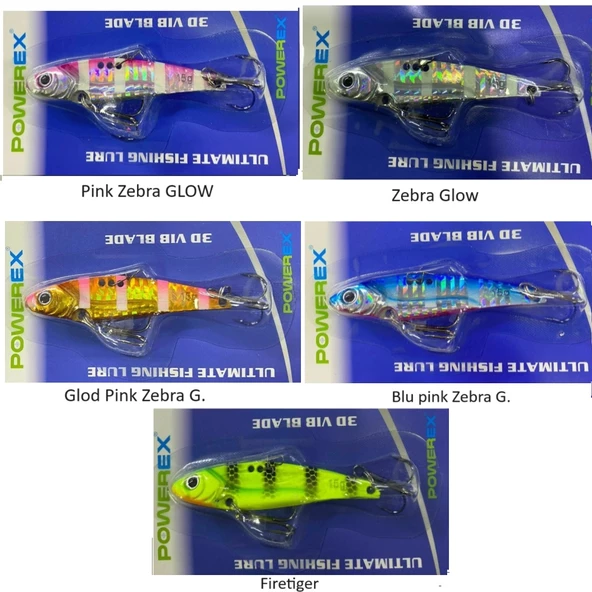 Powerex Ufl Minnow 3D Vib Blade 6.5cm 13gr Vibrasyon Lrf Jig Yem