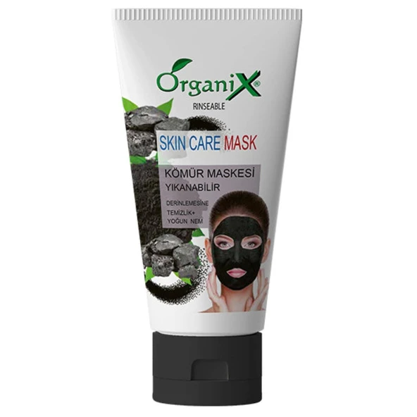 Beauty Organix Yıkanabilir Kömür Maskesi 150 ml