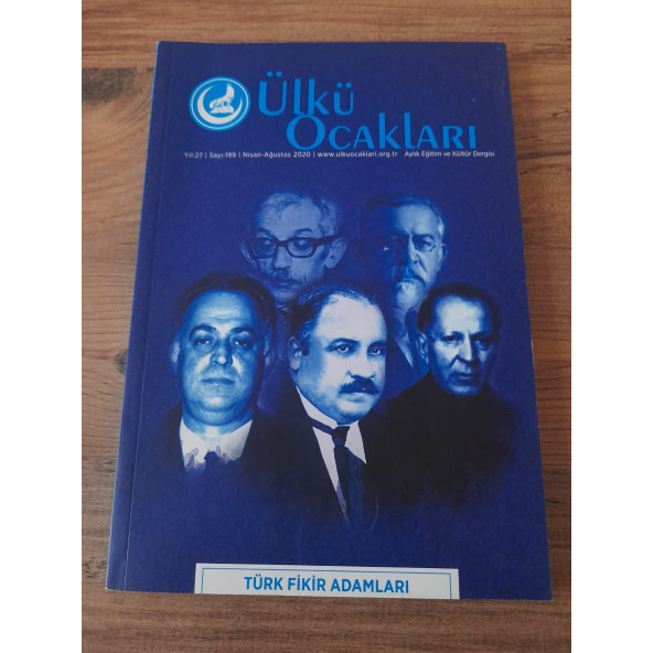 ÜLKÜ OCAKLARI AYLIK EĞİTİM VE KÜLTÜR DERGİSİ Nisan-Ağustos 2020 "Türk Fikir Adamları" (ikinci el) - 1
