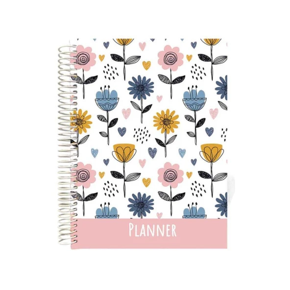 Lizy Sert Kapak Spiralli Tariihsiz Konuşan Ajanda 17x24 cm TASARIM-3 ürün görseli 1