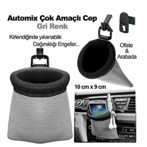 Otomobil Oto Araba Araç İç Aksesuar Çok Amaçlı Kese 11355 - 2