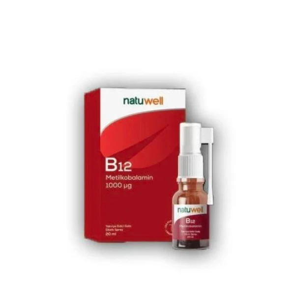 Natuwell B12 Metilkobalamin 1000 20 Ml