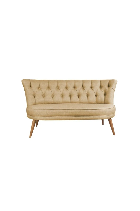 Ze10 Design Richland  Loveseat İkili Kanepe Sütlü Kahve