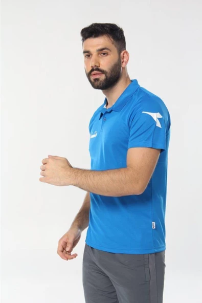 Diadora Nacce Mavi Polo Yakalı T-Shirt  -  1TSR06-Mavi - 4
