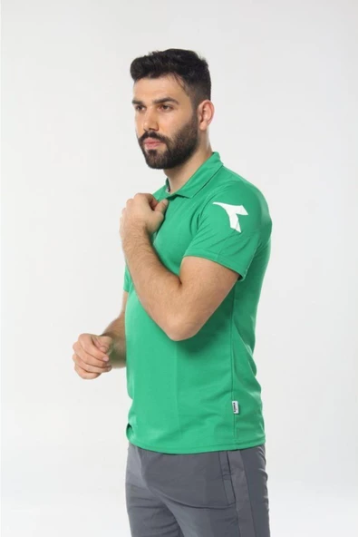 Diadora Nacce Açık Yeşil Polo Yakalı T-Shirt - 1TSR06-AçıkYeşil - 3
