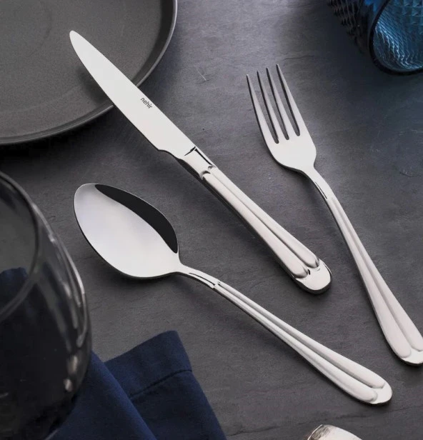 Nehir Saray 30 Parça Çatal Kaşık Takımı(Bıçaksız) - Resim 2