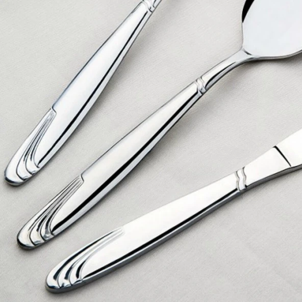 Nehir Lizbon 12 Adet Sade Tatlı Kaşık (8697076460047) - Resim 3