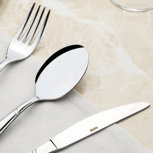 Nehir Lizbon 12 Adet Sade Tatlı Kaşık (8697076460047) - Resim 2