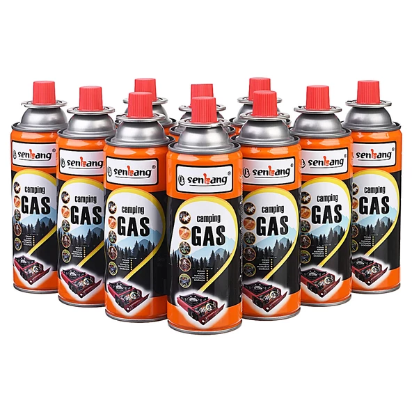 SENBANG Kamp Ocak Gazı Valfli Kartuş 227gr - 10 Adet
