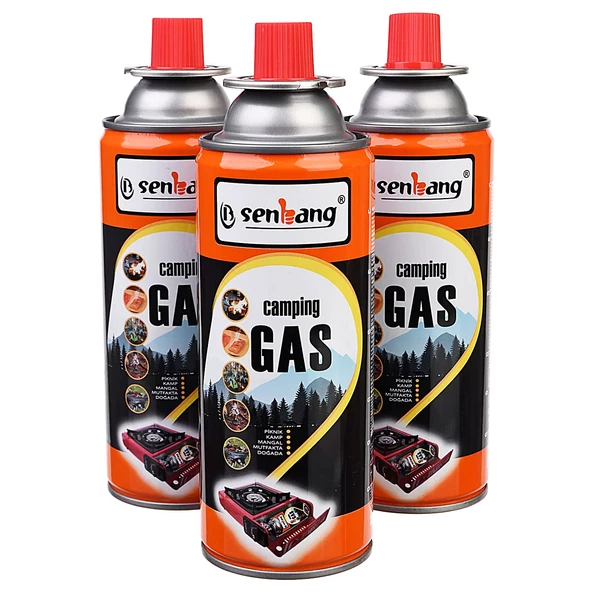 SENBANG Kamp Ocak Gazı Valfli Kartuş 227gr - 3 Adet ürün görseli