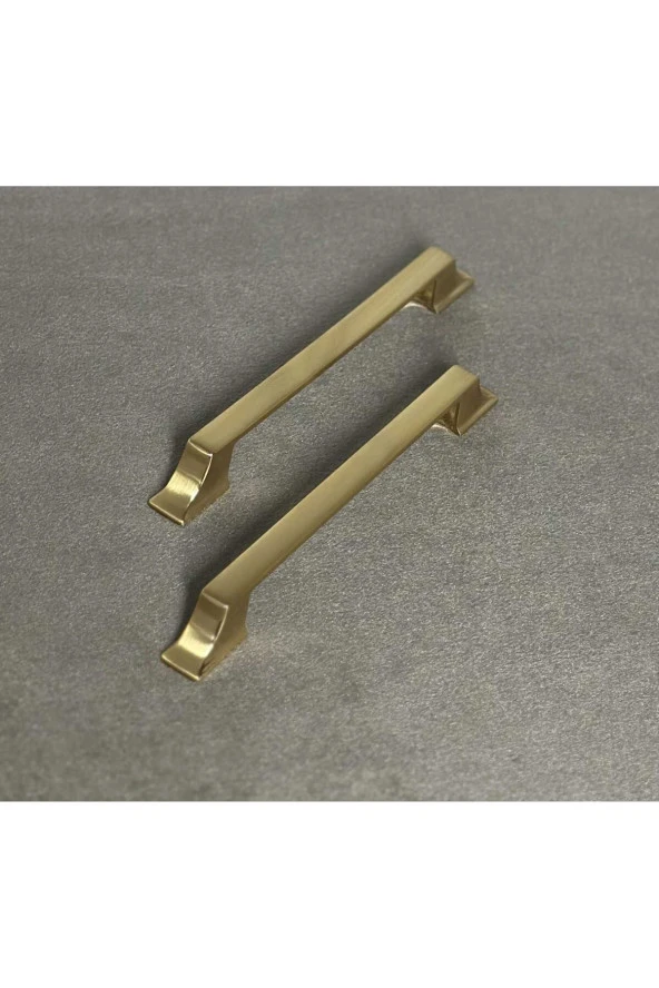 Mostar Mat Altın Mobilya Dolap Tv Ünitesi Yatak Odası Vestiyer Mutfak Çekmece Kulpu 160 Mm 1 adet - Resim 4