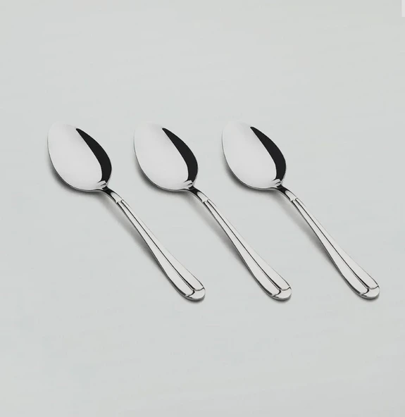 Nehir Saray Sade Yemek Kaşık 12'li (8697076250013) - Resim 3