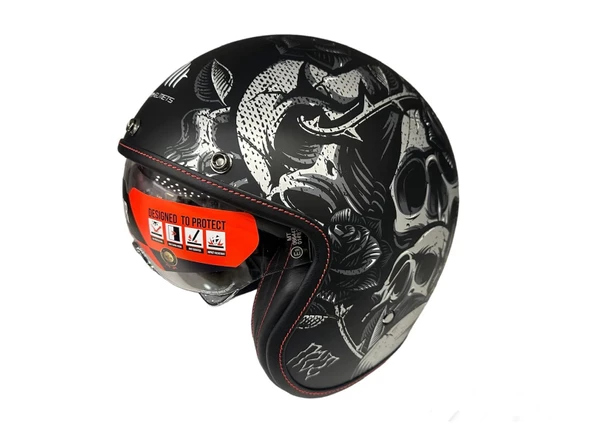 KASK MT LEMANS 2 SV BREAKOUT B2 MAT ŞEFFAF VİZÖRLÜ