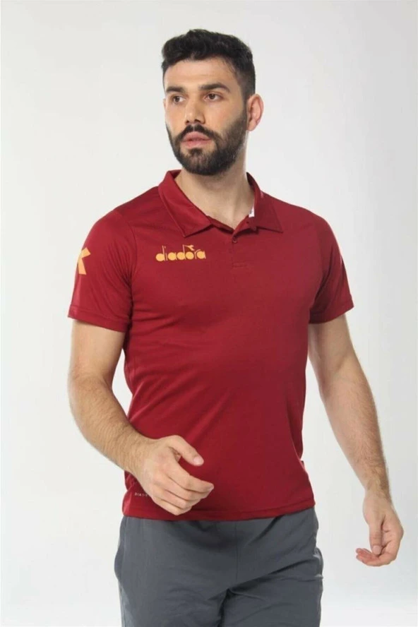 Diadora Nacce Bordo Polo Yakalı T-Shirt - 1TSR06-Bordo
