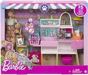 Barbie ve Evcil Hayvan Dükkan Oyun Seti GRG90 - Resim 3