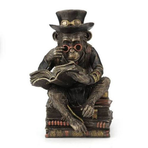 WISE Veronese Serisi-Wise Karışık-WISE KİTAP OKUYAN SEMPANZE-11.5x13.5x19.5 CM-JWU76796A4