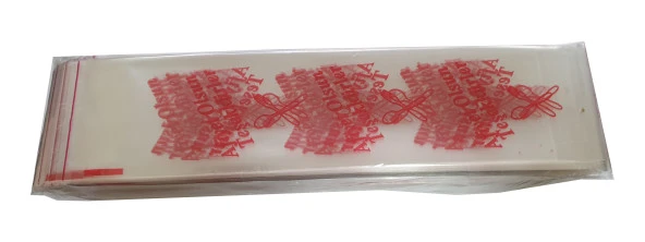 Çatal Kaşık Bıçak Poşeti - Afiyet Olsun Yazılı Baskılı - Şeffaf - 1 Kg. lık 10 Paket - Resim 4