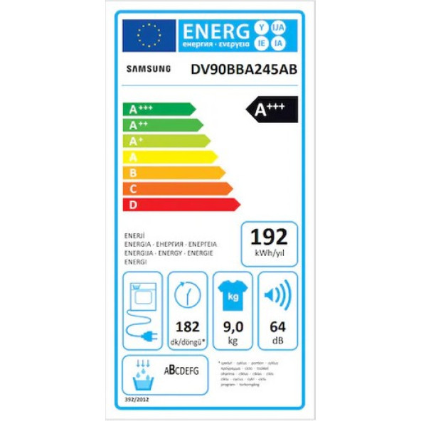 Samsung Dv90bba245abah 9 Kg Kurutma Makinesi - 4