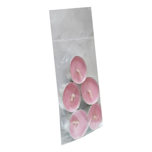 Ksmart Pembe Tea Light Mumu Pembe Mum 5 Adet - 3