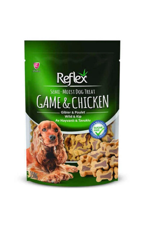 Reflex Plus Av Hayvanı Tavuk Parçalı Küçük Irk Köpek Ödülü 150 gr