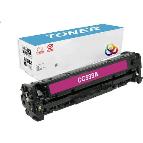 PlusPrint Hp 304A - CC532A - Hp Colorlaserjet CP2025N Kırımızı Uyumlu Muadil Toner