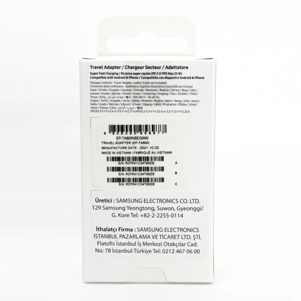 Samsung Galaxy Z Flip 5 Type-C Fast Şarj Adaptörü 25W Siyah (Samsung Türkiye Garantili) - 5
