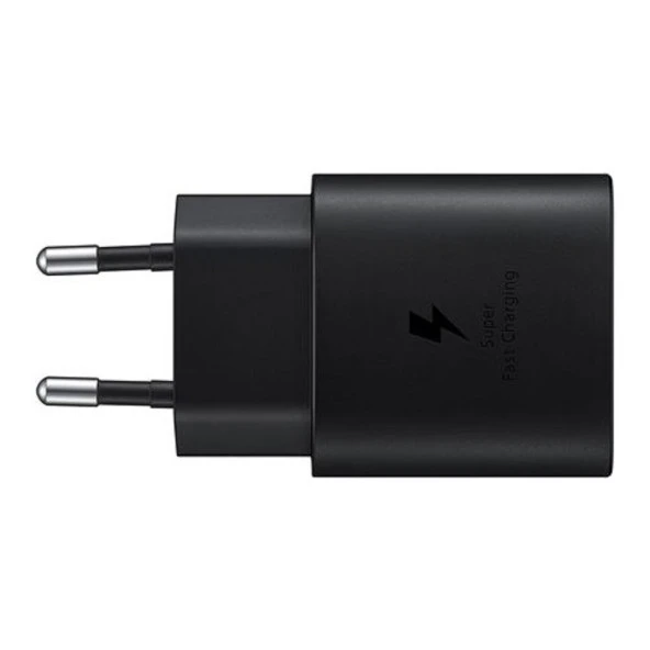 Samsung Galaxy S24 Type-C Fast Şarj Adaptörü 25W Siyah (Samsung Türkiye Garantili)