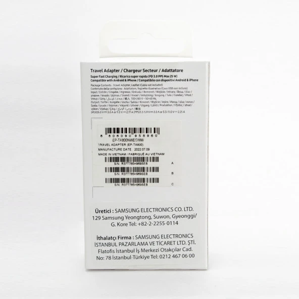 Samsung Galaxy Z Flip 5 Type-C Fast Şarj Adaptörü 25W Beyaz (Samsung Türkiye Garantili) - 5