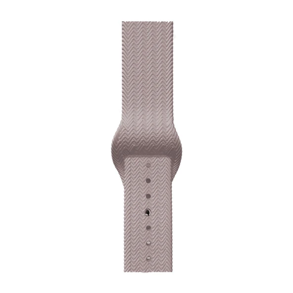 Global 42-49mm Yeni Nesil Apple Uyumlu Akıllı Saat Kordonu Silikon Krem WNE0397