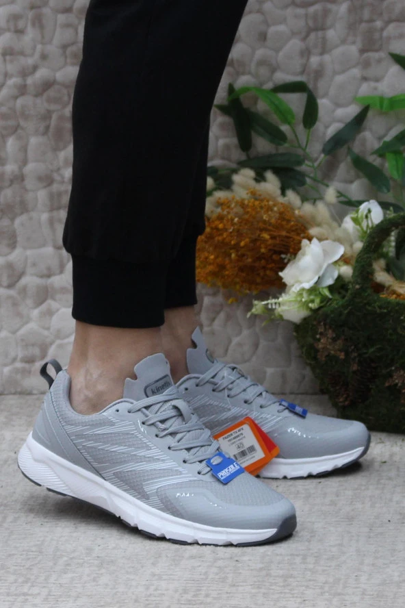 Kinetix Fazer TX Gri Beyaz Anatomik Hafif Orijinal Ürün Erkek Spor Ayakkabı