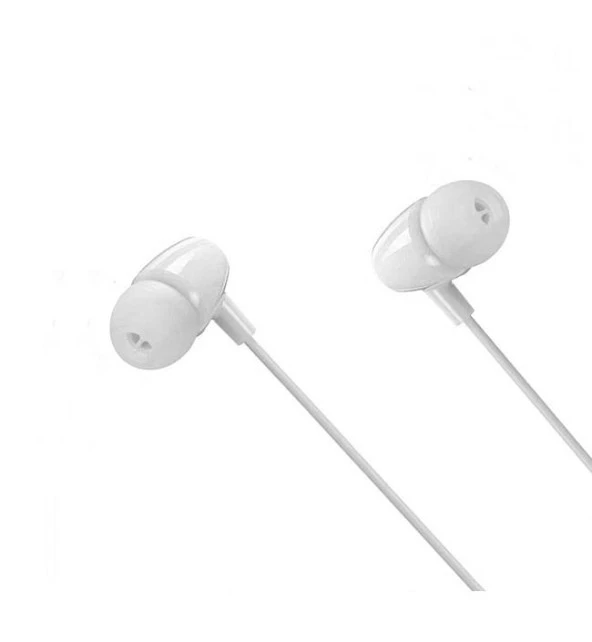 Global X5 İn-Ear 3.5MM Jack Girişli Mikrofonlu Kablolu Kulaklık Beyaz WNE0442