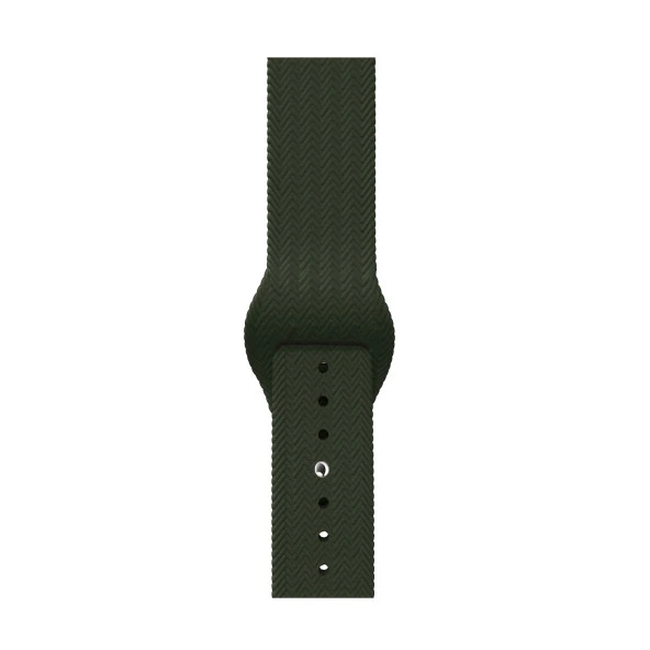 Global 42-49mm Yeni Nesil Apple Uyumlu Akıllı Saat Kordonu Silikon Yeşil WNE0393