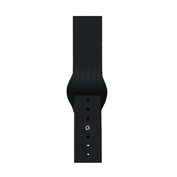 Global 42-49mm Yeni Nesil Apple Uyumlu Akıllı Saat Kordonu Silikon Siyah WNE0391