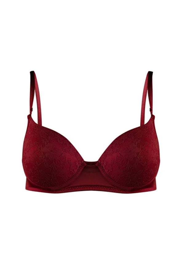 Kadın Bordo Renk Sütyen - 4