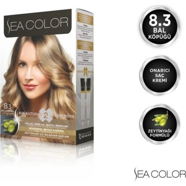 Sea Color Saç Boyası Set 8.3 Bal Köpüğü