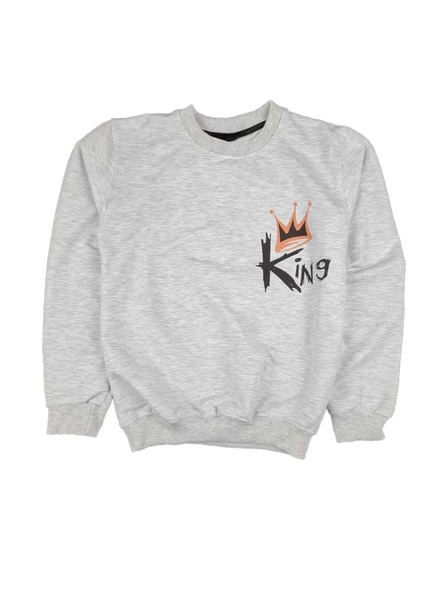 Erkek Çocuk Mevsimlik Sweatshirt 8-11 Yaş King