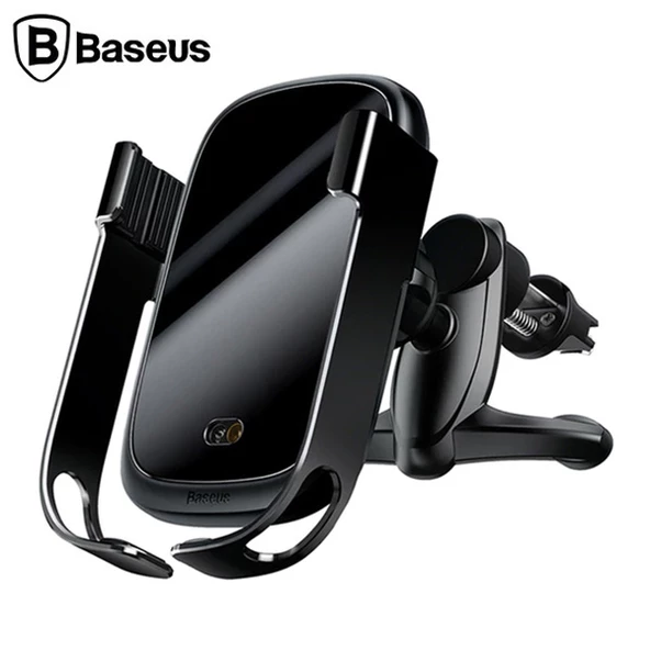 Baseus Rock-Solid Tam Otomatik 10W Wireless Kablosuz Araç Şarj Tutucu