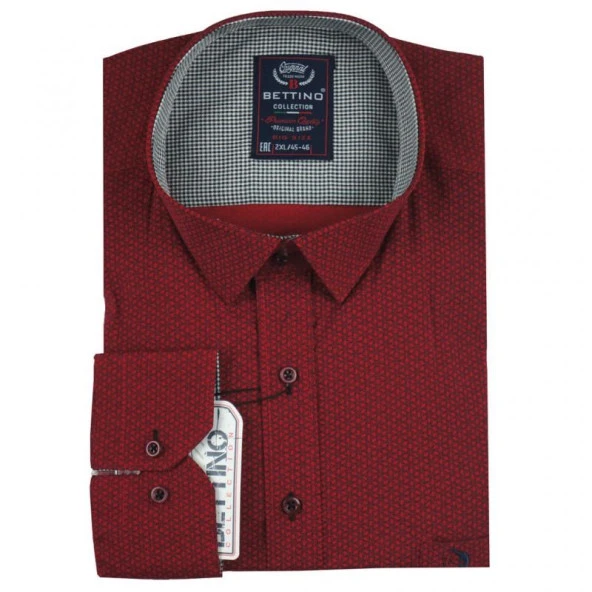 Erkek Büyük Beden 117 Kilo İçin Uygun Likralı Uzun Kol Gömlek