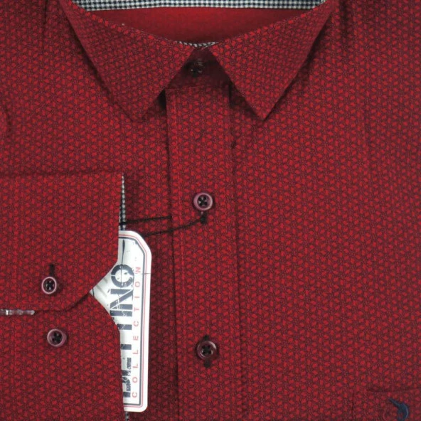 Erkek Büyük Beden 117 Kilo İçin Uygun Likralı Uzun Kol Gömlek - 2