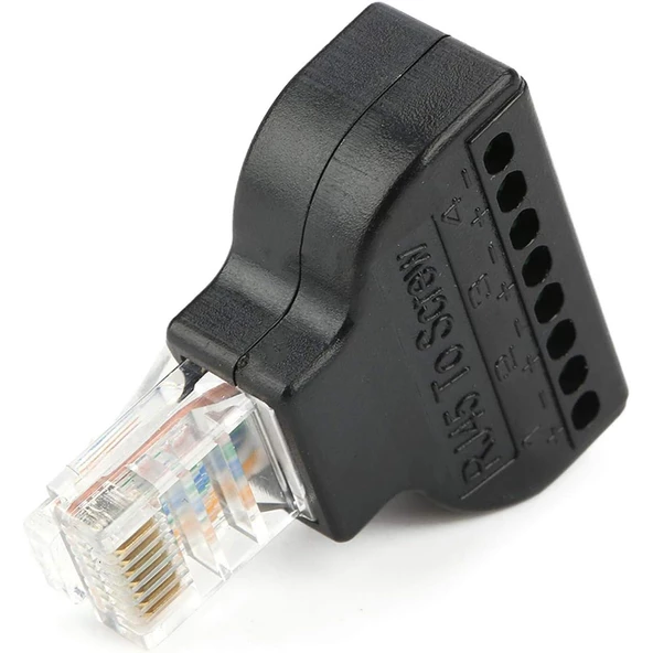 POWERMASTER PM-24267 RJ45 TO 8 PİN SCREW TERMİNAL ÇEVİRİCİ - 2