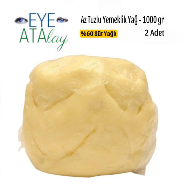 Eye Atalay Az Tuzlu Yemeklik Yağ (%60 Süt Yağlı) 1000 gr x 2 Adet